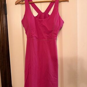 Women’s Fuchsia Cross-Back Tank Dress